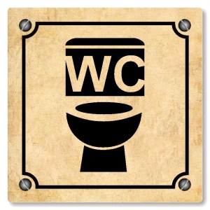 WC, 100x100mm, pergamen, Kansas